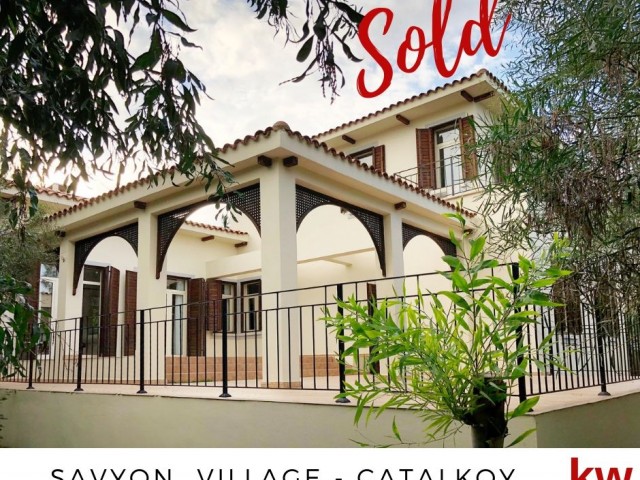 Turkish Title 3 Bedroom Villa in Savyon Village, Catalkoy