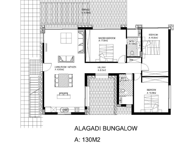 Bungalow For Sale in Alagadi, Kyrenia