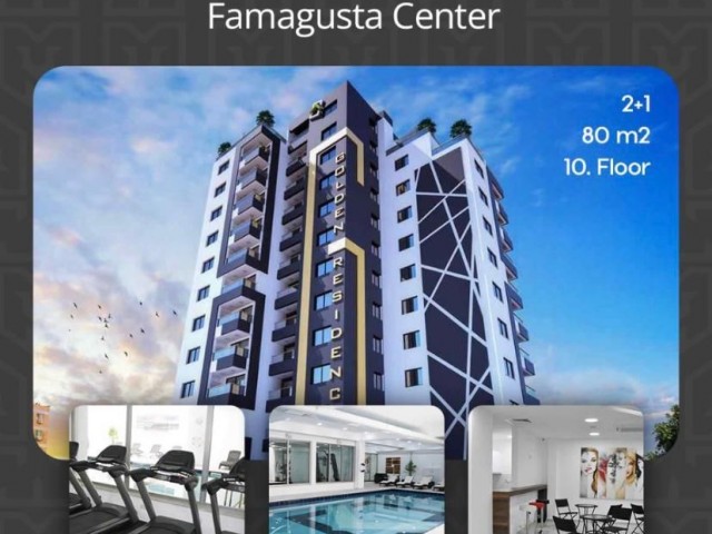 GAZİMAĞUSA GOLDEN REZİDANSTA KİRALIK 2+1 SIFIR DAİRE