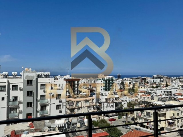 3+1 Flat with Sea View in a Magnificent Location for Rent in Kyrenia Center