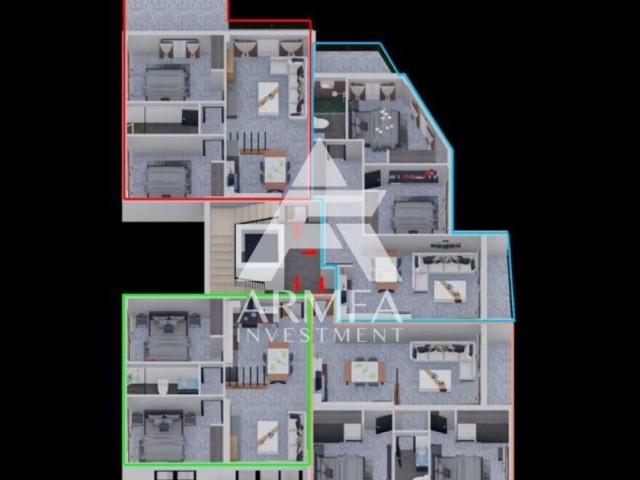 MAĞUSA CENTRE 2+1 Квартира Продается. 