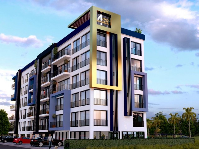 1+1 FLAT FOR SALE IN İSKELE LONG BEACH, 250 METERS FROM THE SEA