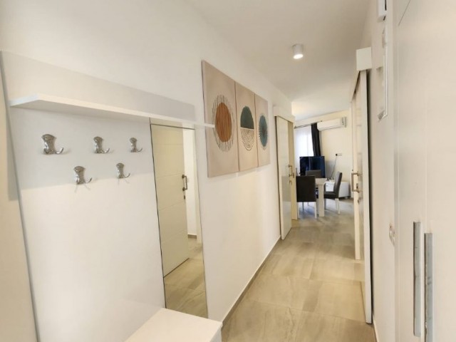 Zu verkaufen 2+1, voll möblierte Wohnung mit Meerblick, Bafra Iskele