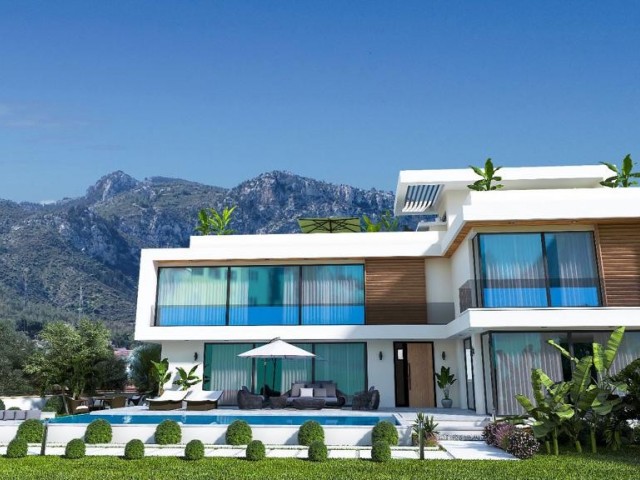 4+1 lüks villa  deniz ve dağ manzaralı.