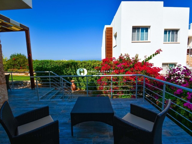 Sole agency * Sea view 3 Bedroom Garden Apartment in Tatlisu * Communal Facilities