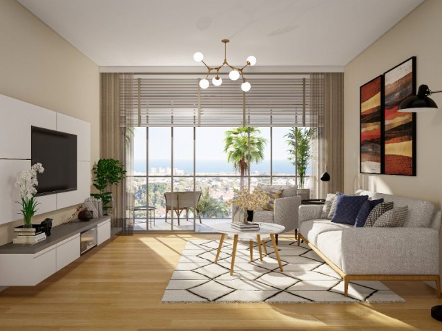 *** 2+1 FLAT FOR SALE IN A LUXURY COMPLEX IN ALSANCAK IN A PROJECT NEARLY COMPLETED***