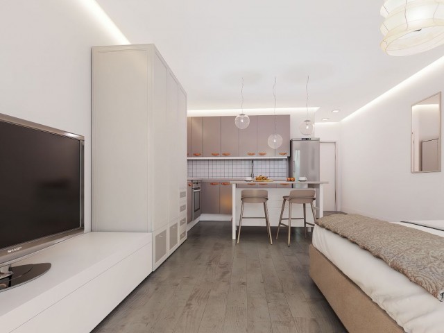 OPPORTUNITY STUDIO FLAT WITHIN THE NEARLY COMPLETED PROJECT FOR SALE IN BAHÇELİ