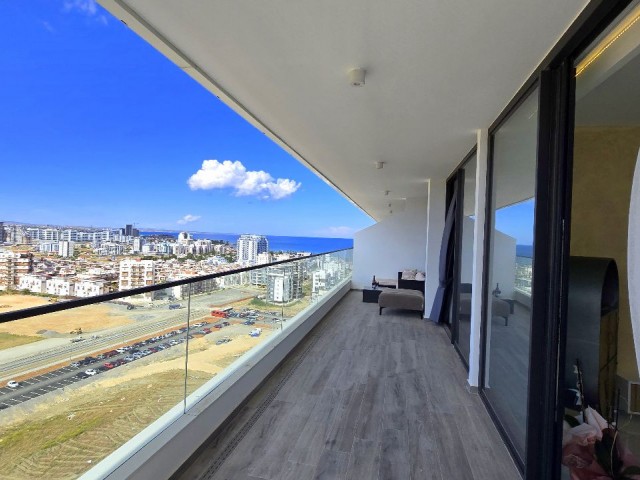 مبله لوکس و با کیفیت، آپارتمان 2 خوابه با نمای دریا در طبقه 16 واقع در یک مرکز 7 ستاره