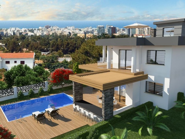 Luxury Redefined: 5+2 Villa With Sea And Mountain Views In Doğanköy, Kyrenia!