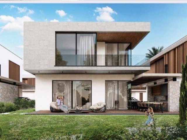 Villa La Isla (Otyuken, Iskele) 3+1, living area 176 m2, garage 33 m2, terrace 28 m2, plot 310 m2. 4 bathrooms.  