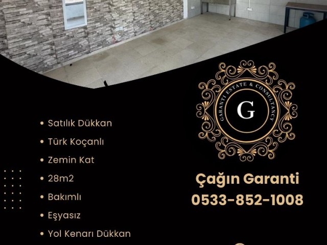 Ground Floor Shop For Sale in Girne Boğazköy