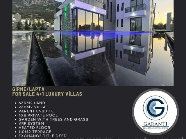 Our Last 3 4+1 Luxury Villas in Kyrenia / Lapta Region