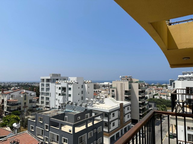 2+1 MOUNTAIN AND SEA VIEW FLAT WITH LARGE BALCONY IN THE CENTER OF KYRENIA BARIS(05338376242)