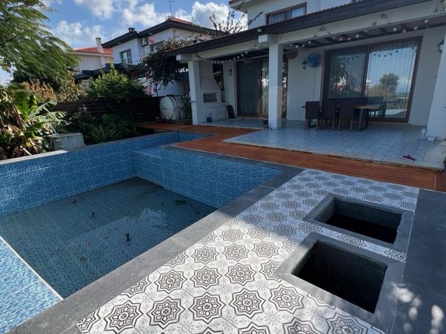 3+1 VILLA MIT PRIVATEM POOL ZU VERMIETEN IN ÇATALKÖY. FRIEDEN 05338376242