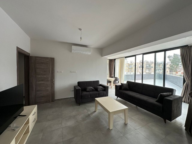 2+1 FULLY FURNISHED NEW FLAT WITH LARGE TERRACE FOR RENT IN DEREBOYU CADDESIN. PEACE 05338376242