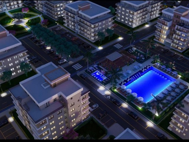 آپارتمان 1+1 -2+1- 3+1 برای فروش در Famagusta Geçitkale