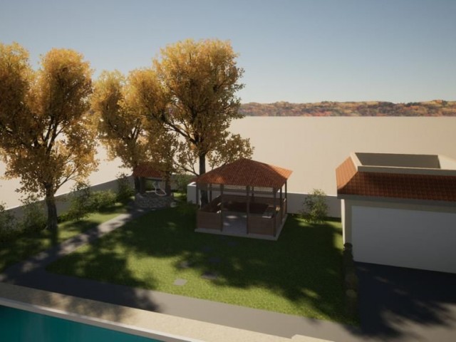 Luxury villa with pool for sale in Mormenekşe, Famagusta