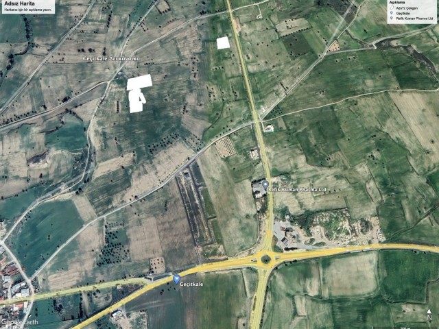 Земля 17 соток с зонированием участка 96 на продажу в Фамагусте Гечиткале