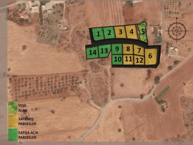 Parceled lands in Iskele Kuzucuk