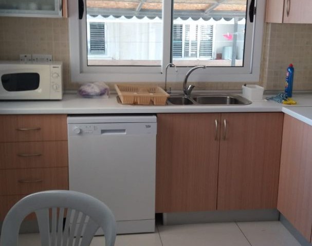 3+1 ground floor apartment with garden in Kucuk Kaymakli