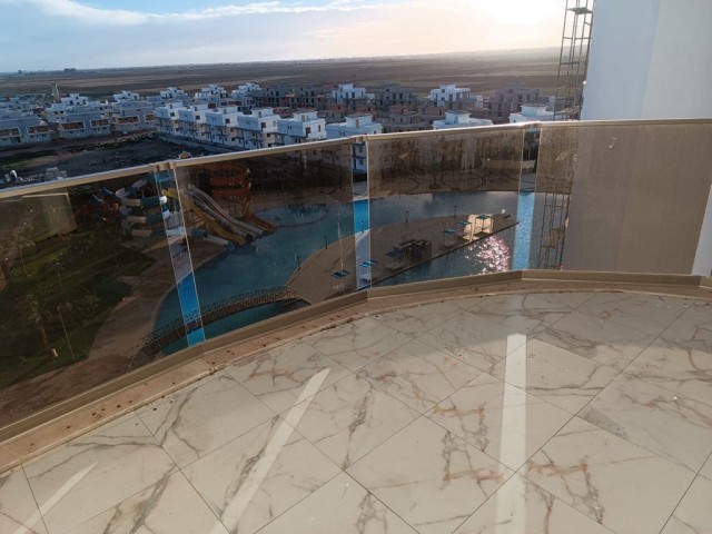 FINISHED 1+1 FLAT WITH AQUAPARK FOR SALE IN EDELWEİSS PROJECT IN İSKELE