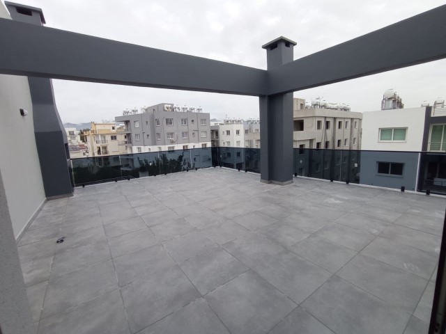 Nicosia Dumlupınar region for sale 3+1 penthouse 110 m2 flat +70 m2 terrace