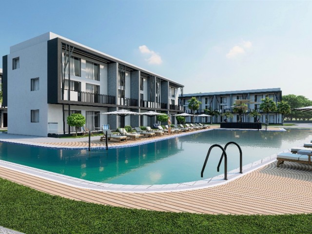 Продажа мансардных квартир 1+1 в районе Искеле-Отукен, с первоначальным взносом 40%, в пешей доступности до моря.