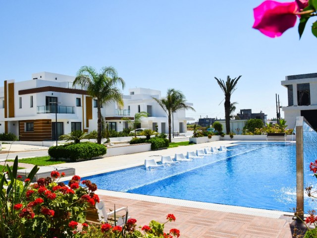 Luxury 3+1 detached villa for sale in a complex with pool