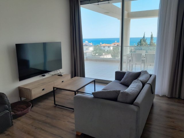 Fully furnished 3+1 Duplex flat FOR SALE in Iskele Bogaz, with sea view