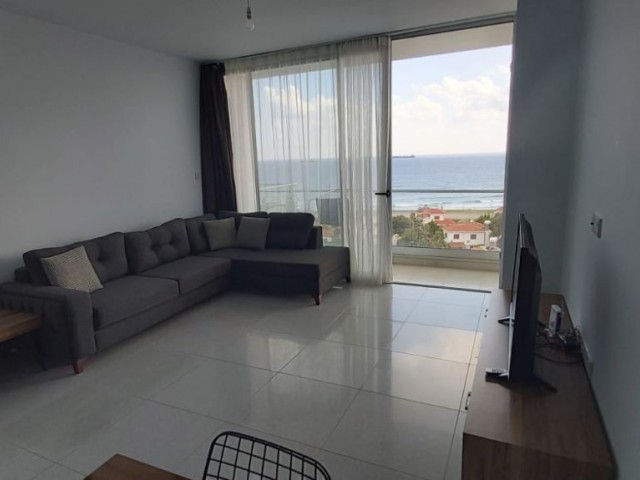 Fully furnished, sea view, 1+1 flat FOR RENT in Iskele Bogaz