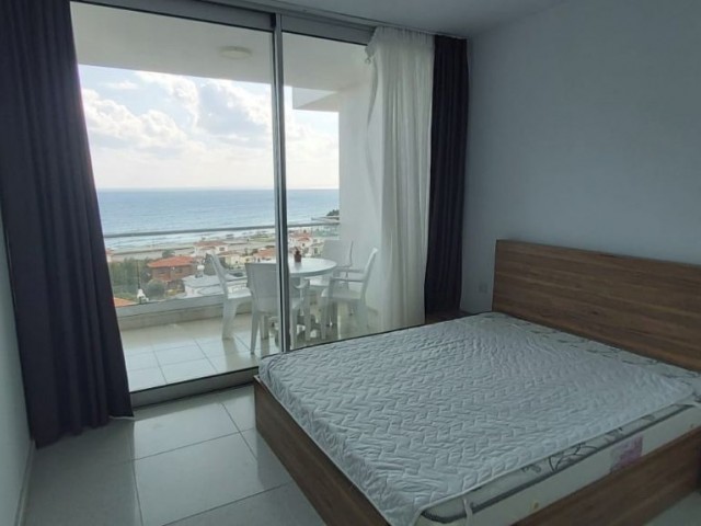 Fully furnished, sea view, 1+1 flat FOR RENT in Iskele Bogaz