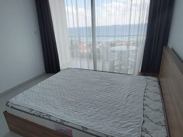Fully furnished, sea view, 1+1 flat FOR RENT in Iskele Bogaz