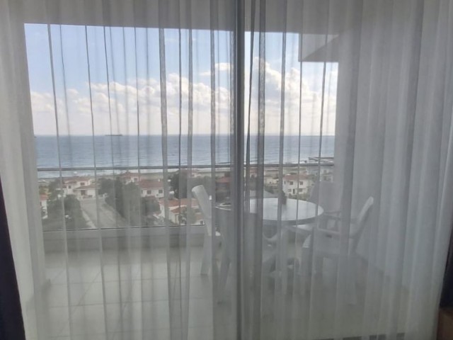 Fully furnished, sea view, 1+1 flat FOR RENT in Iskele Bogaz