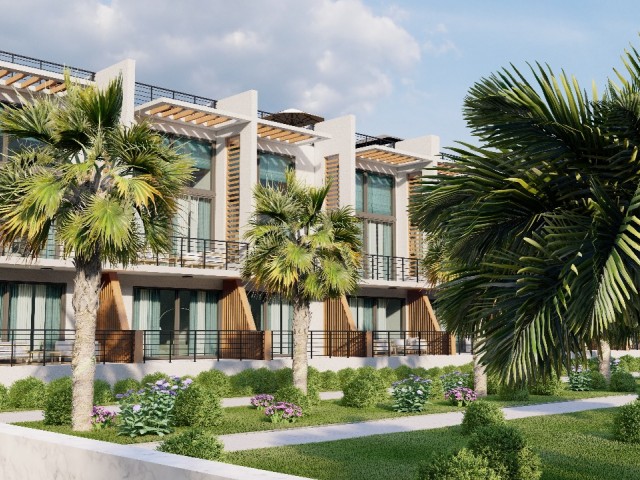 Luxuriöse 2+1-Wohnung mit thailändischem Design zum Verkauf in der Gegend von Esentepe