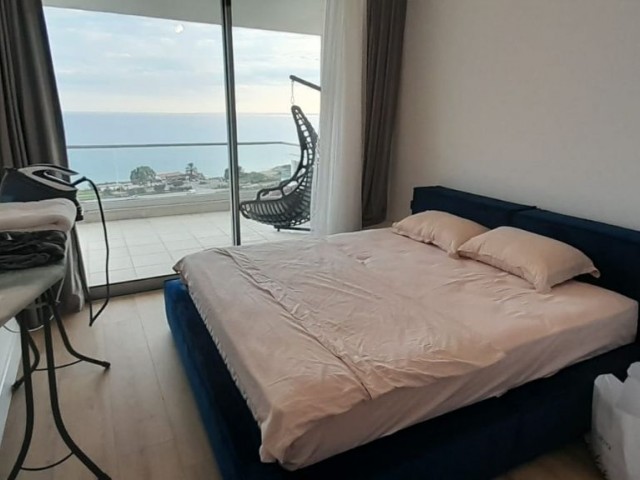 Fully furnished, sea view, LUXURY 1+1 flat for RENT in Iskele Bogaz