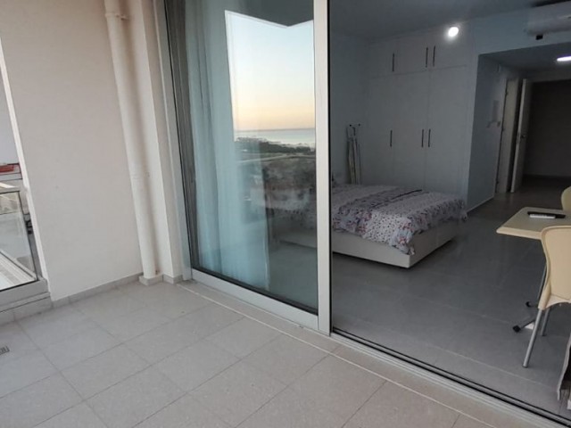 Fully furnished studio flat for RENT with sea view in Iskele Boğaz