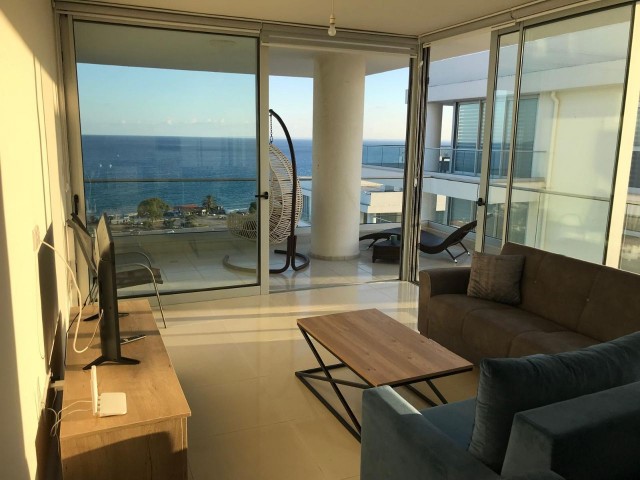 Fully furnished 2+1 flat for rent with sea view in Iskele Bogaz