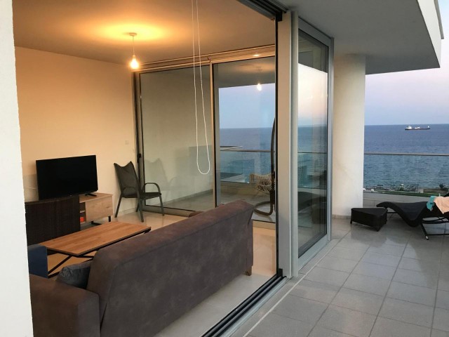 Fully furnished 2+1 flat for rent with sea view in Iskele Bogaz