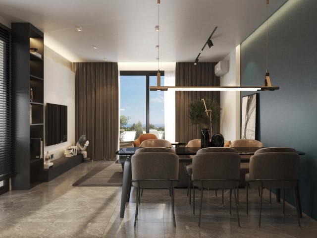 Tatlısu'da deniz manzaralı 2 yatak odalı yarı müstakil villalar - Ağustos 2024'te hazır