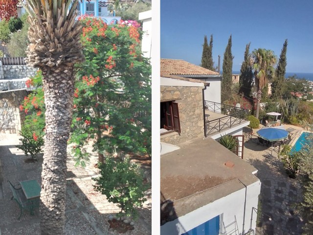 Charaktervolle Steinvilla mit fantastischer Aussicht im Dorf Karsiyaka