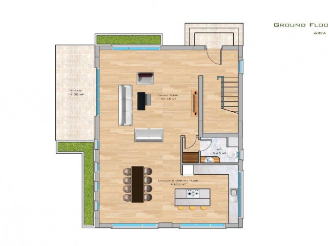 TAŞINMAYA HAZIR! Yüzde 60 peşinat ve 10 yıl vade imkanı - 3 Yatak Odalı Modern Tripleks Villa - Çatı Teraslı ve Bahçeli