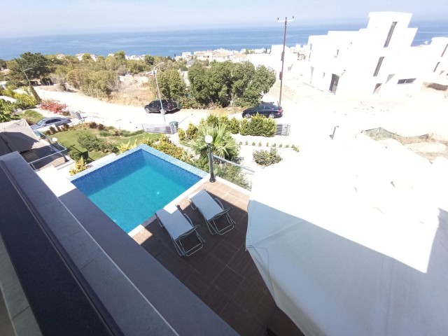 Sea + Mountain View 3 bed Modern Villa with Private Pool