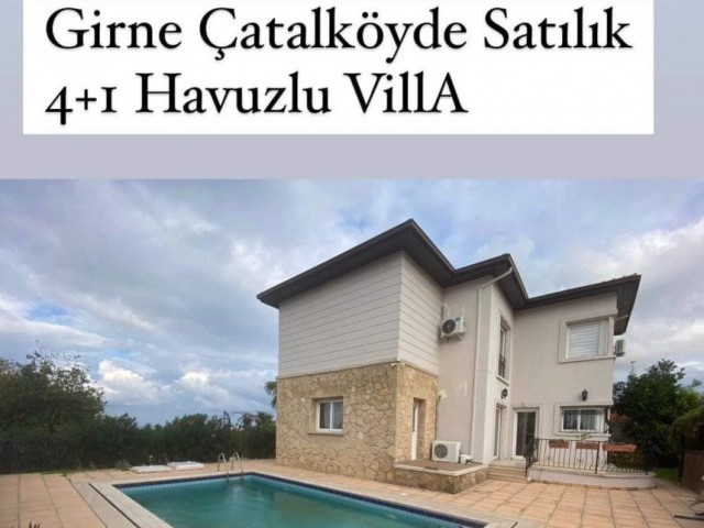 4+1 villa for sale in Çatalköy