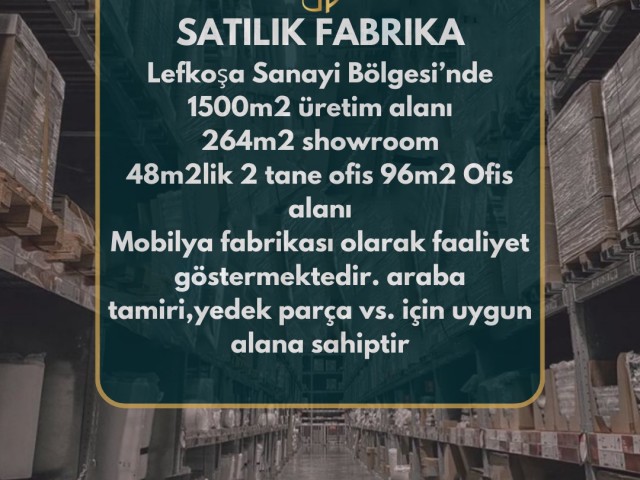 Lefkoşa Sanayi Bölgesi’nde Satılık Fabrika