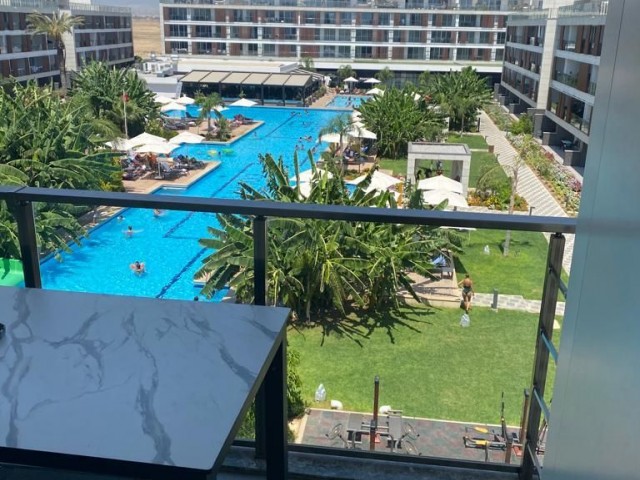 FULLY FURNISHED STUDIO FLAT WITH POOL VIEW SUITABLE FOR AIRBNB IN İSKELE LONG BEACH