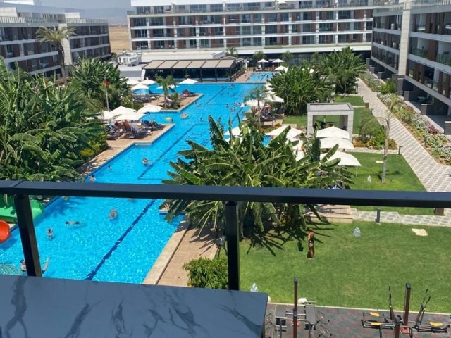FULLY FURNISHED STUDIO FLAT WITH POOL VIEW SUITABLE FOR AIRBNB IN İSKELE LONG BEACH