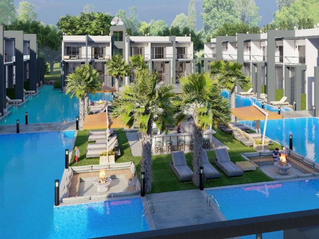 1+1 LOFT LUXURY FLAT IN A SITE WITH POOL VERY CLOSE TO ARKIN PIER