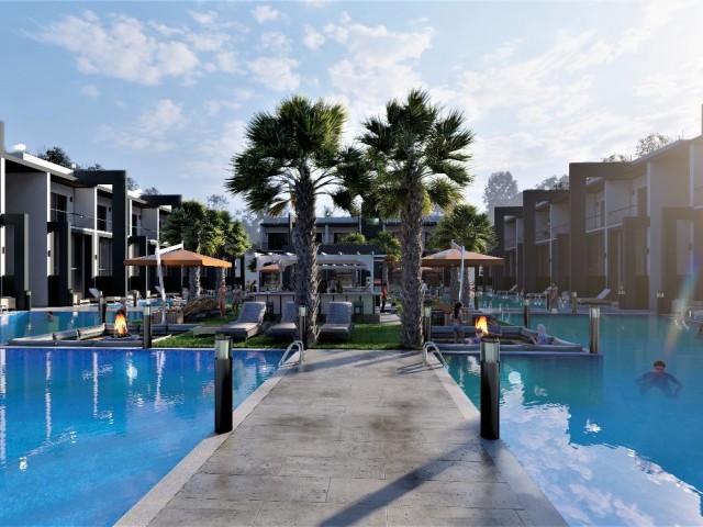 1+1 LOFT LUXURY FLAT IN A SITE WITH POOL VERY CLOSE TO ARKIN PIER