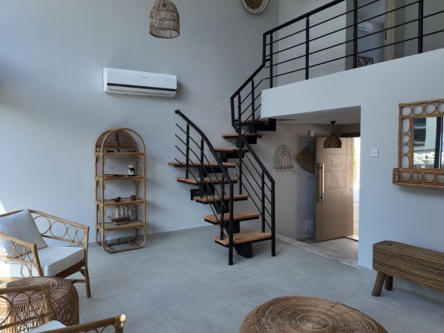 3+1 FULLY FURNISHED LOFT FLAT ON A SITE IN GIRNE ALSANCAK