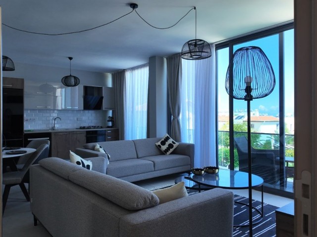 GİRNE ALSANCAKTA SİTE İÇERİSİNDE 3+1  FULL EŞYALI PENTHOUSE